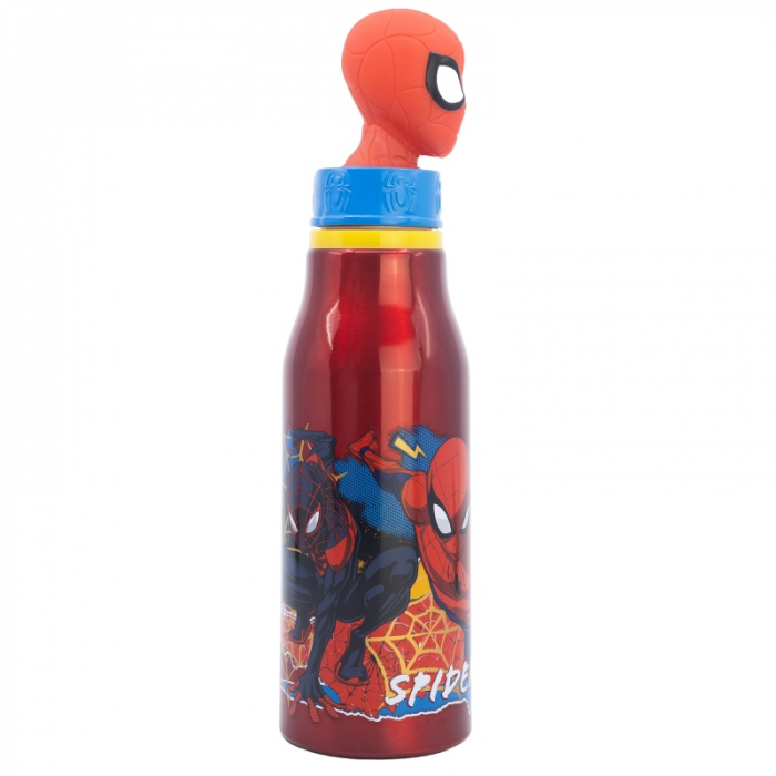 Sticla apa aluminiu, Spiderman Moving Target figurina, 690 ml [3]