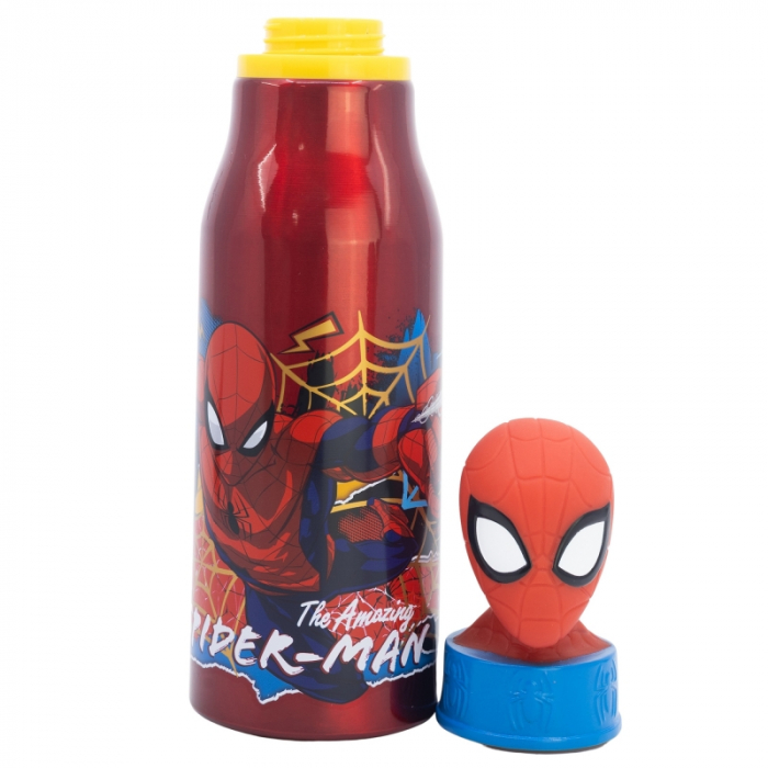 Sticla apa aluminiu, Spiderman Moving Target figurina, 690 ml [4]