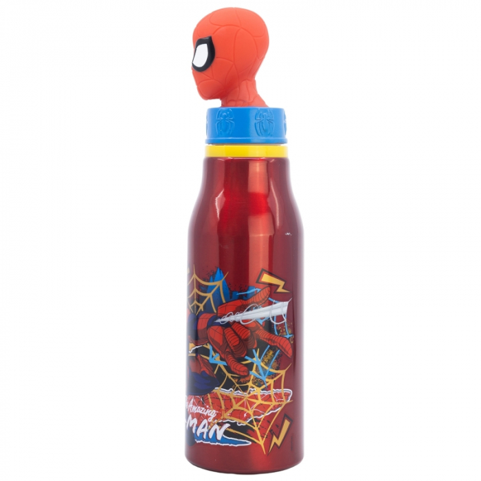 Sticla apa aluminiu, Spiderman Moving Target figurina, 690 ml [2]