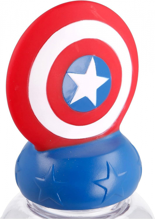 Sticla apa copii figurina Avengers Captain America 560 ml [3]