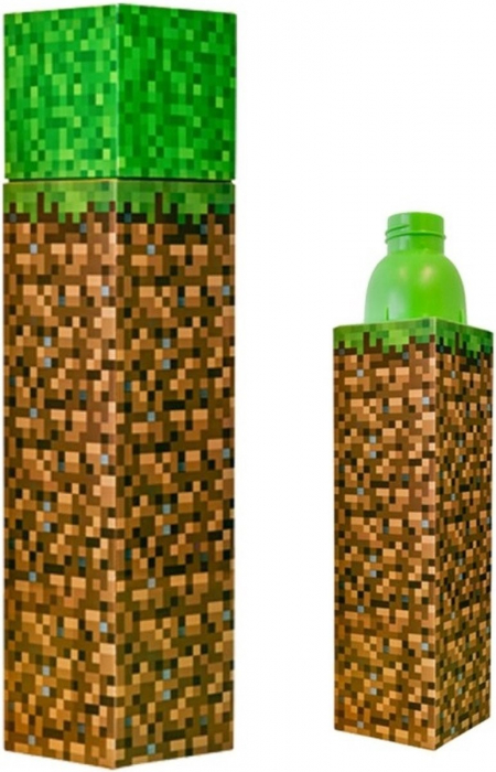 Sticla apa copii forma Minecraft Earth, 650 ml [2]
