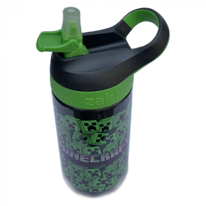 Sticla apa copii forma Minecraft, Plastic, 473 ml [5]