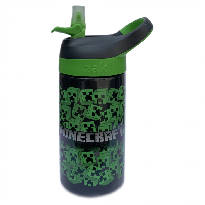 Sticla apa copii forma Minecraft, Plastic, 473 ml [4]