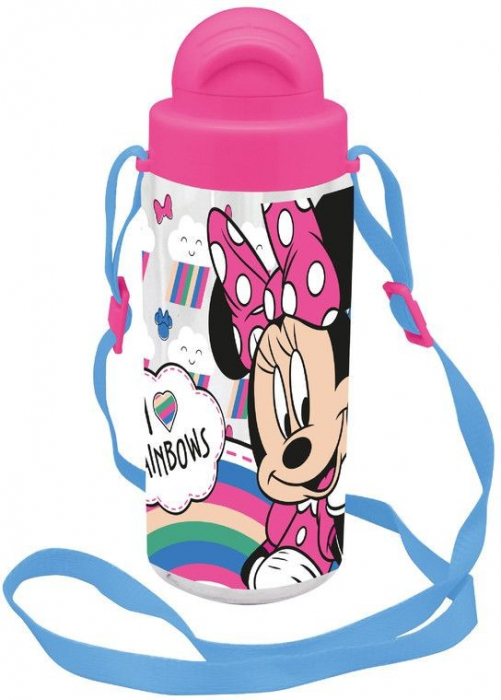 Sticla apa din tritan cu snur, Minnie Mouse Rainbow 500ml [2]