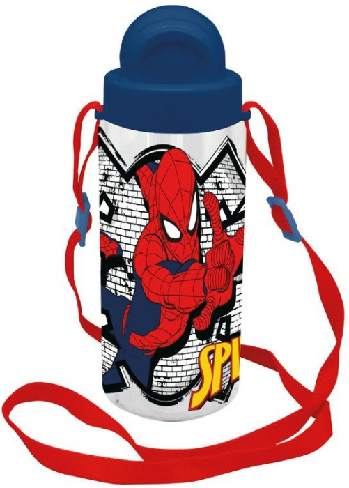 Sticla apa din tritan cu snur, Spiderman 500ml [2]