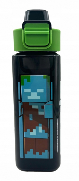 Sticla apa dreptunghiulara Minecraft Creeper 500 ml [4]