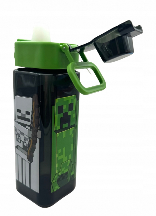 Sticla apa dreptunghiulara Minecraft Creeper 500 ml [6]