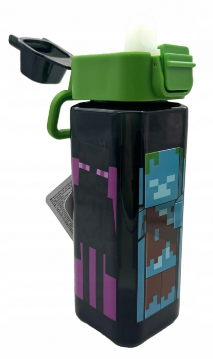 Sticla apa dreptunghiulara Minecraft Creeper 500 ml [2]