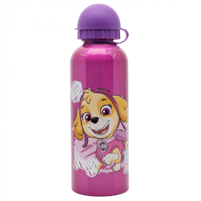 Sticla apa Paw Patrol Skye si Eeverst aluminiu 400 ml, mov [3]