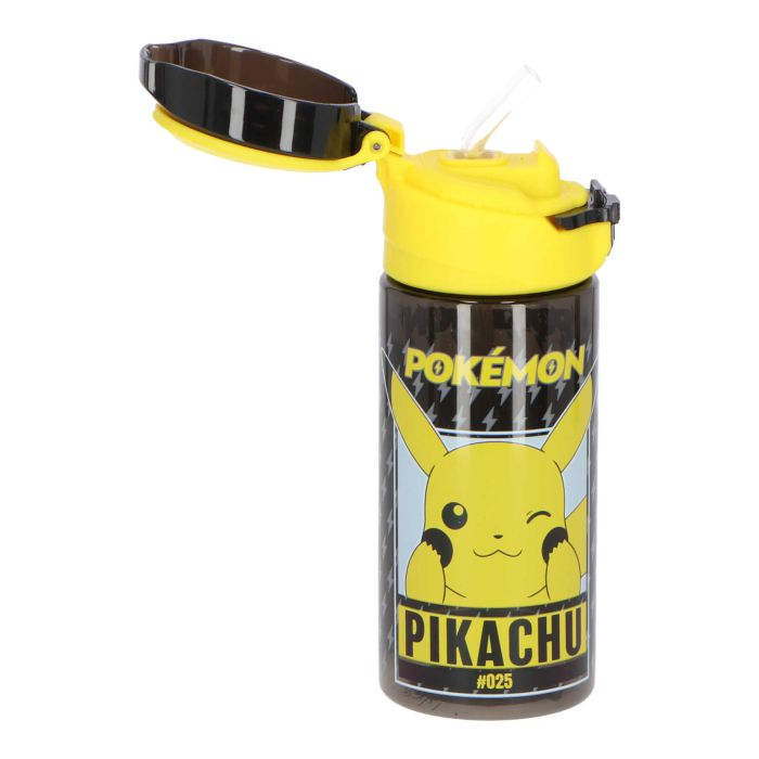 Sticla apa plastic cu pai Pok├⌐mon Pikachu, 500 ml [4]