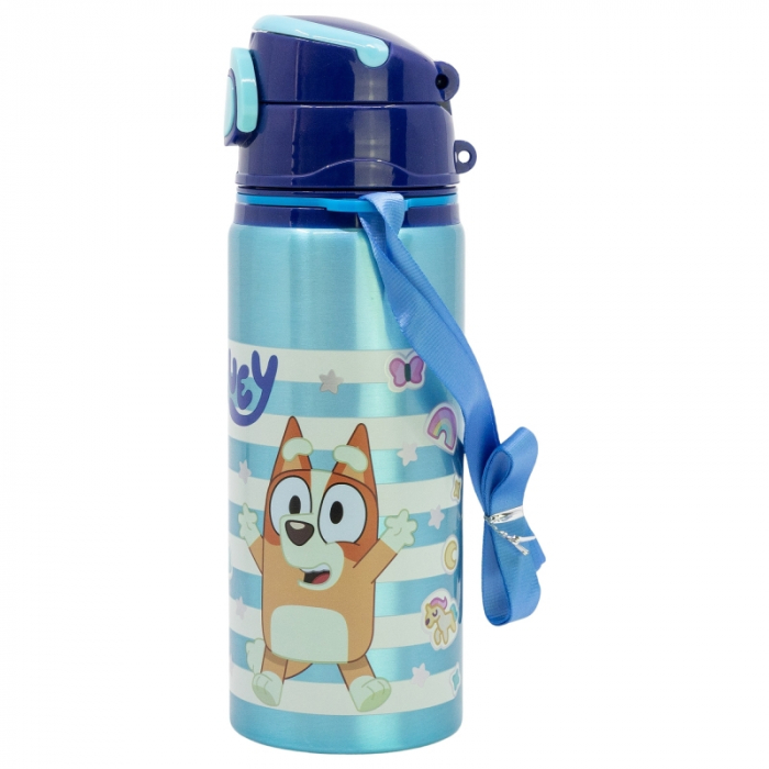 Sticla apa pop up aluminiu, Bluey, 730ml [2]