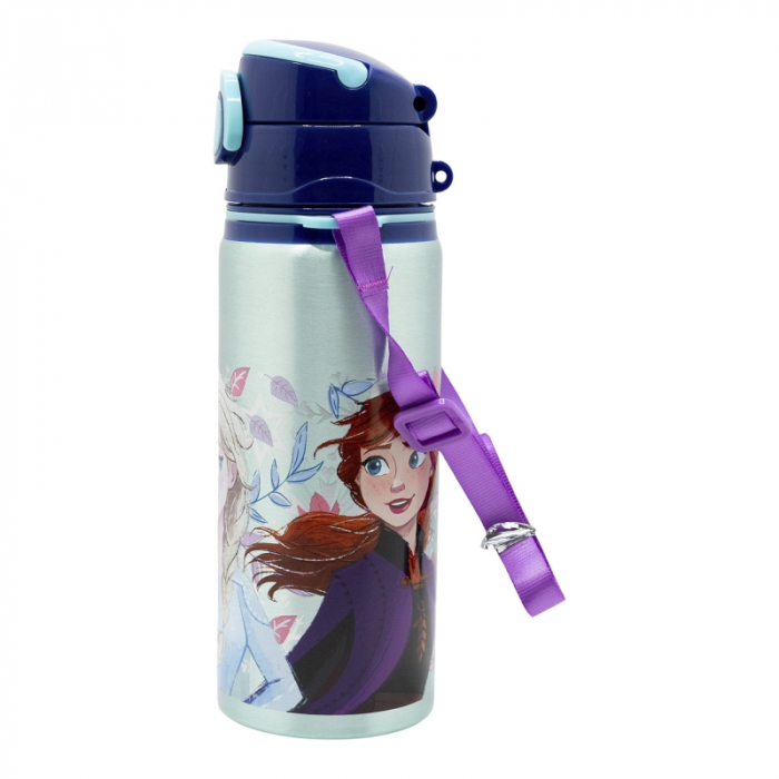 Sticla apa pop up aluminiu, Frozen Snowy Tale, 730ml [2]