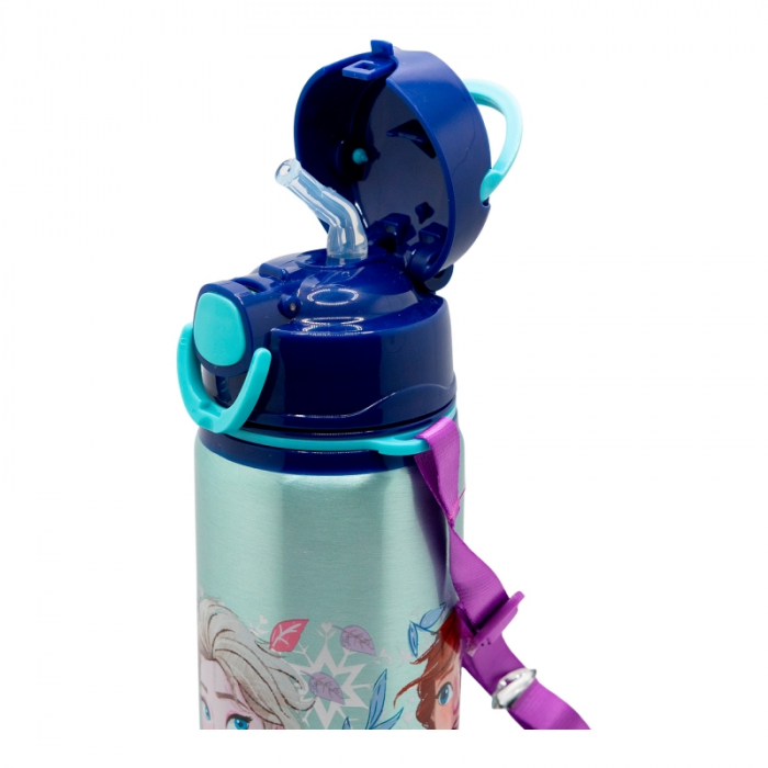 Sticla apa pop up aluminiu, Frozen Snowy Tale, 730ml [4]