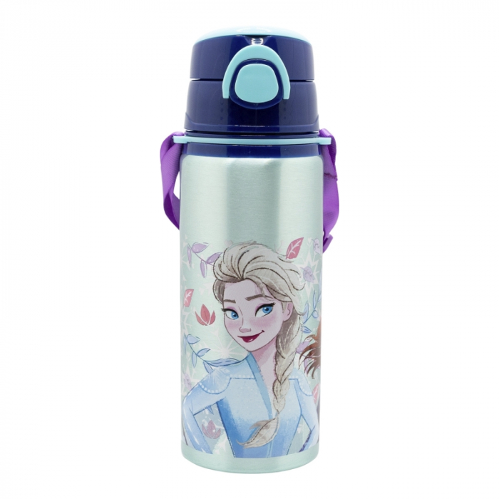 Sticla apa pop up aluminiu, Frozen Snowy Tale, 730ml [1]