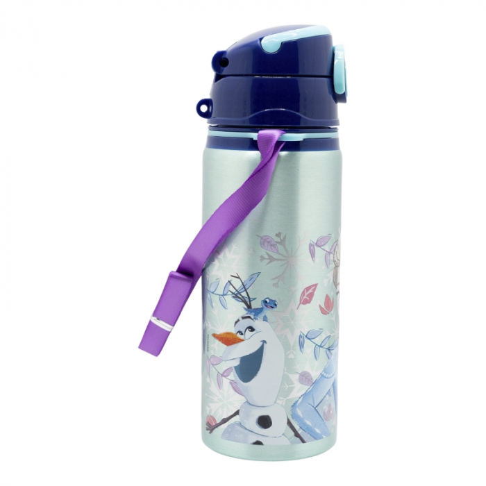 Sticla apa pop up aluminiu, Frozen Snowy Tale, 730ml [3]