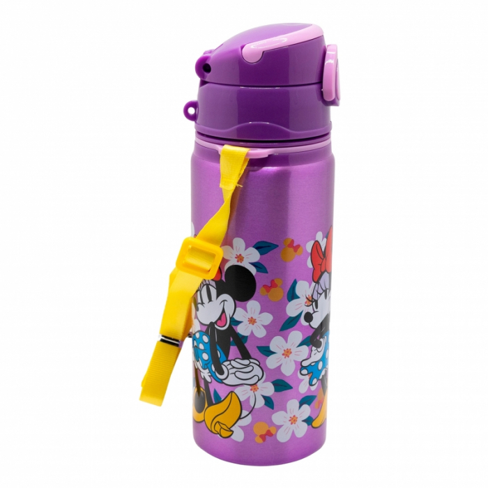Sticla apa pop up aluminiu, Minnie Sunshine, 730ml [3]