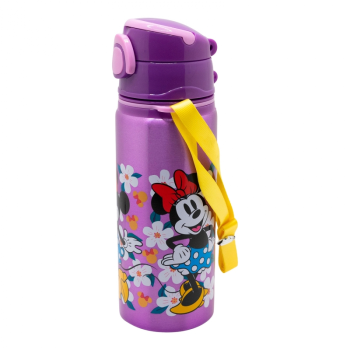 Sticla apa pop up aluminiu, Minnie Sunshine, 730ml [2]