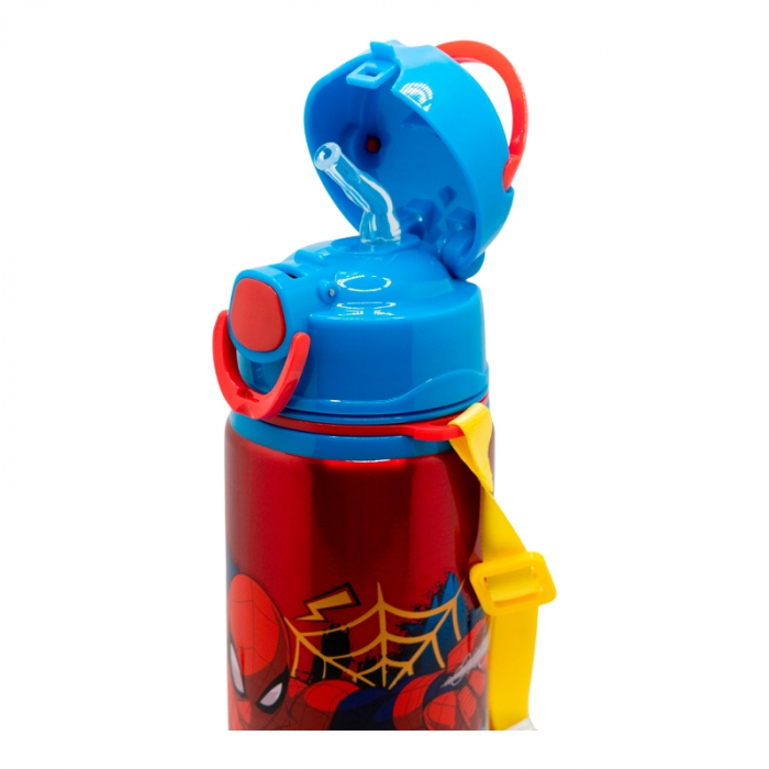 Sticla apa pop up aluminiu, Spiderman Moving Target, 730ml [4]