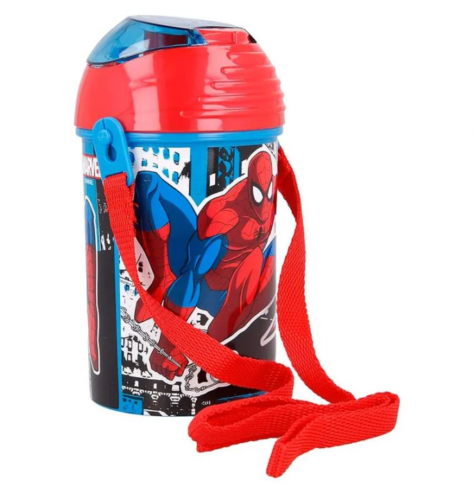 Sticla plastic pentru apa,sport, Spiderman 450 ml [4]