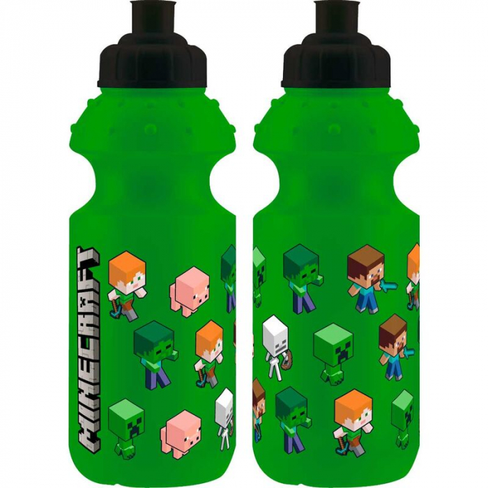 Sticla sport, plastic, pentru apa, Minecraft, 350ml [2]