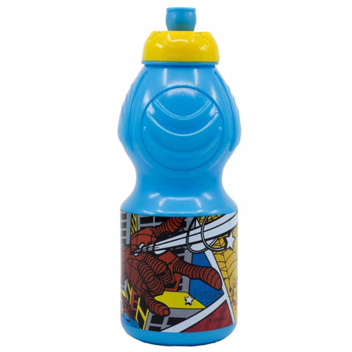 Sticla sport, plastic, pentru apa, Spiderman, 400ml [2]