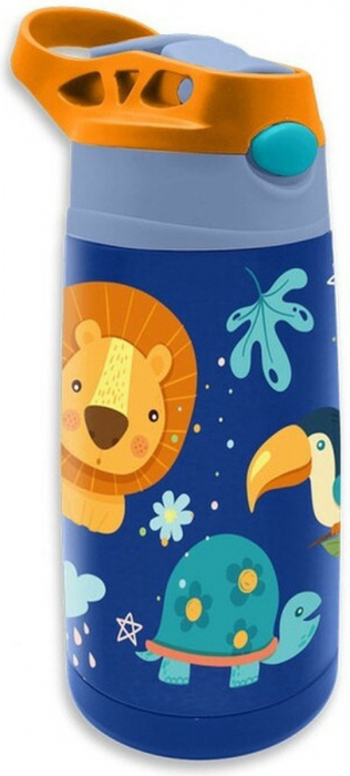Sticla termos din inox, fara BPA, 400 ml, Jungla [1]