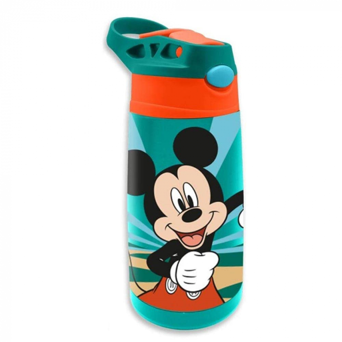 Sticla termos din inox, fara BPA, 400 ml, Mickey Mouse [2]