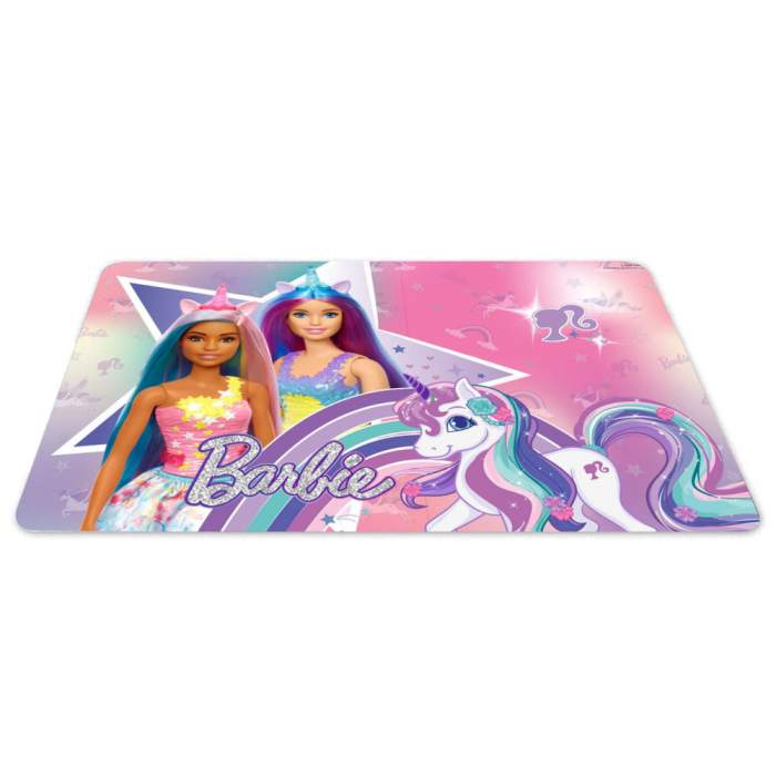 Suport farfurie pentru servit masa Barbie Unicorn, 43x28 cm [1]