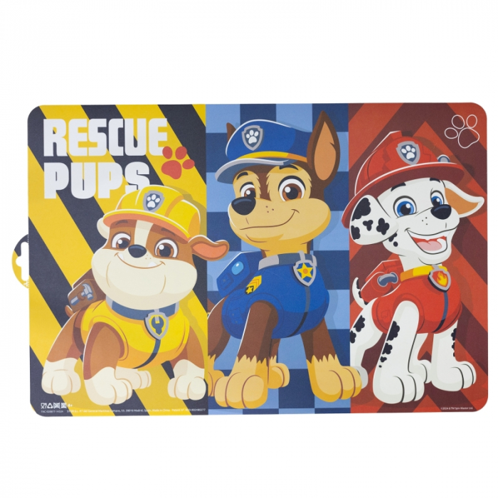 Suport farfurie pentru servit masa Paw Patrol Boy Rescue Pups, 43x28 cm [1]