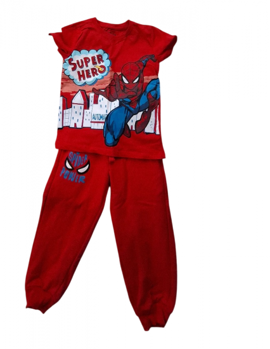 Trening 2 piese cu tricou maneca scurta, Spider-Man [1]