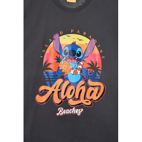 Tricou bumbac cu maneca scurta Island Paradis Stitch [3]