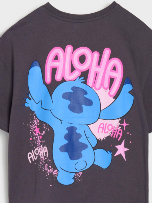 Tricou bumbac cu maneca scurta Lilo & Stitch Aloha [2]