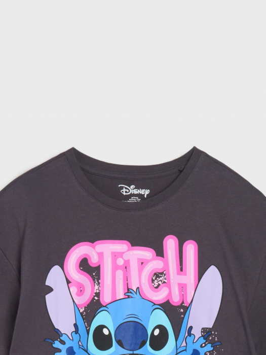 Tricou bumbac cu maneca scurta Lilo & Stitch Aloha [6]