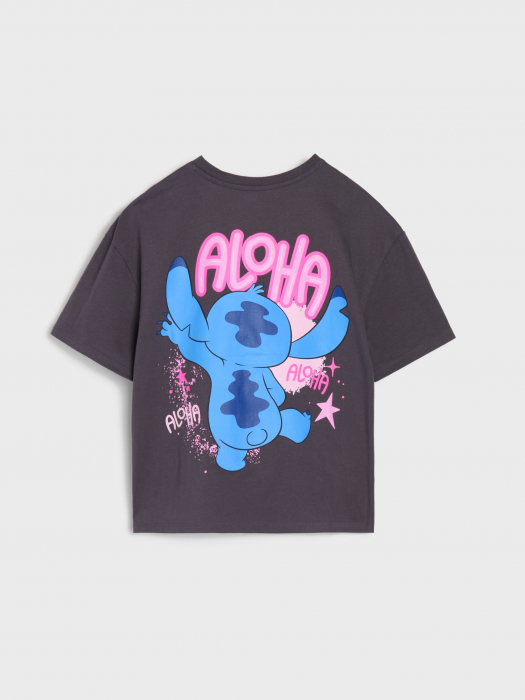 Tricou bumbac cu maneca scurta Lilo & Stitch Aloha [11]