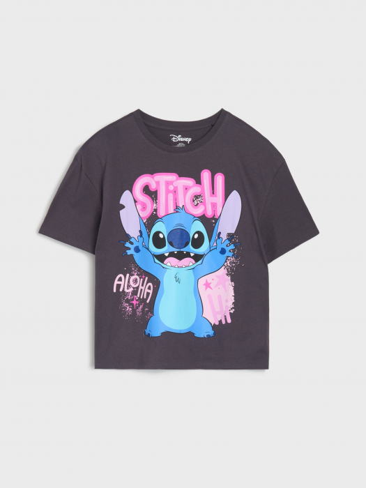 Tricou bumbac cu maneca scurta Lilo & Stitch Aloha [1]