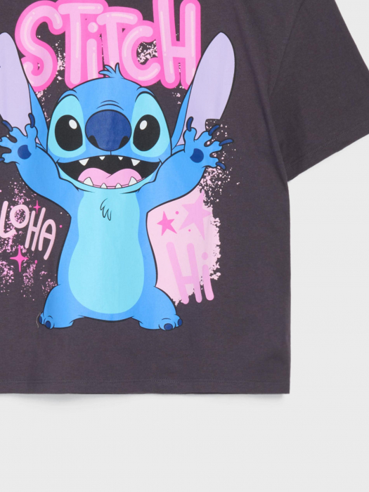 Tricou bumbac cu maneca scurta Lilo & Stitch Aloha [4]