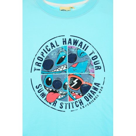 Tricou bumbac cu maneca scurta Tropical Lilo & Stitch [2]