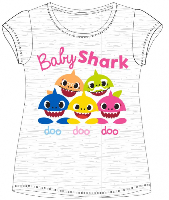 Tricou bumbac maneca scurta Baby Shark, DooDoo [2]