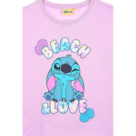 Tricou bumbac maneca scurta Stitch Vacation Mode [3]