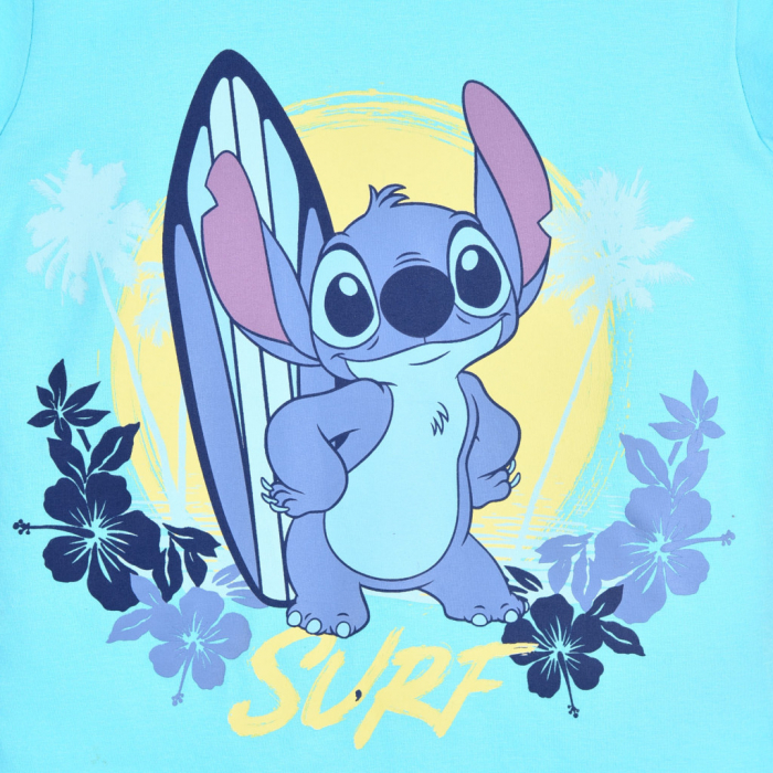 Tricou bumbac maneca scurta Lilo & Stitch Surf [3]