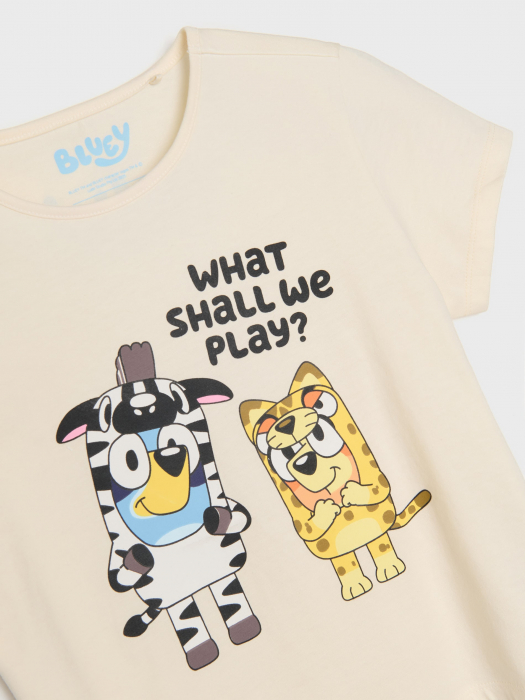 Tricou bumbac, maneca scurta Play with Bluey [2]