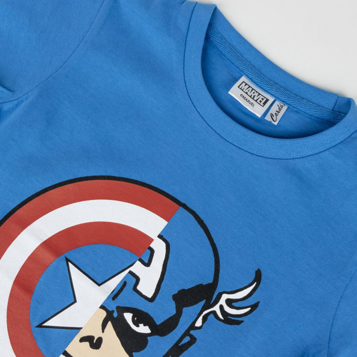 Tricou cu maneca scurta pentru copii Avengers Captain America [3]