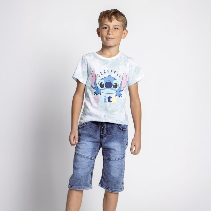 Tricou cu maneca scurta pentru copii Lilo & Stitch Carefree [4]