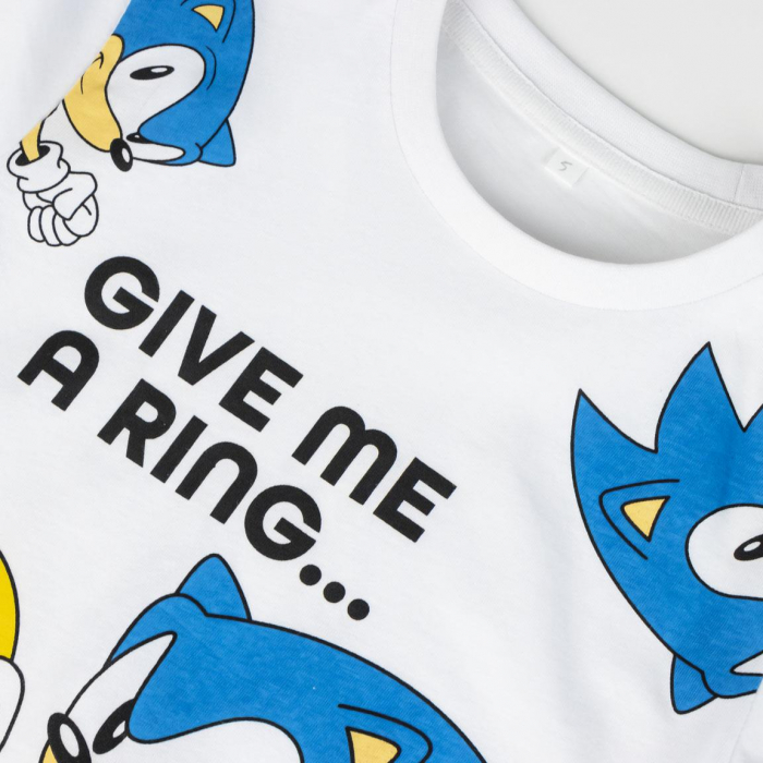 Tricou cu maneca scurta pentru copii Sonic Ring [3]