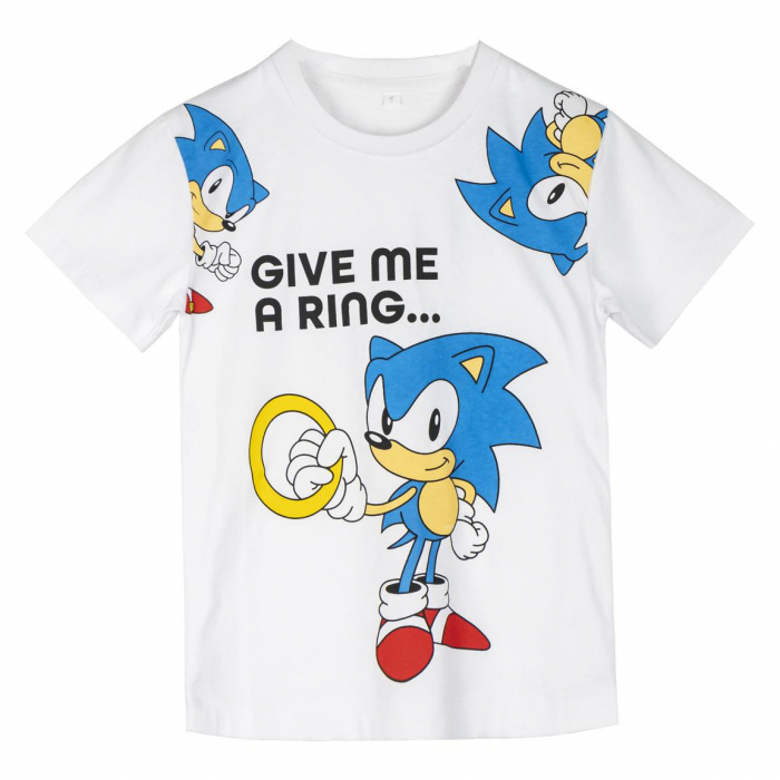 Tricou cu maneca scurta pentru copii Sonic Ring [1]