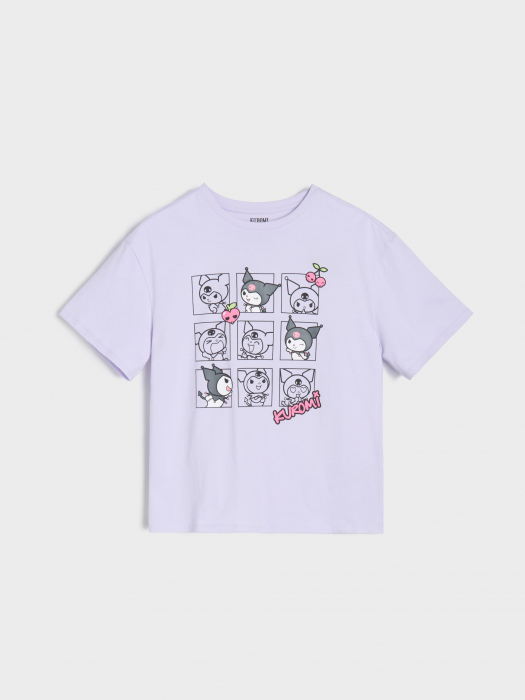 Tricou din bumbac cu maneca scurta Hello Kitty Kuromi [1]