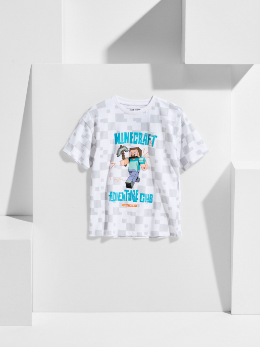 Tricou din bumbac cu maneca scurta Minecraft [6]