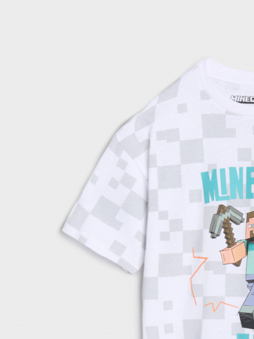 Tricou din bumbac cu maneca scurta Minecraft [5]