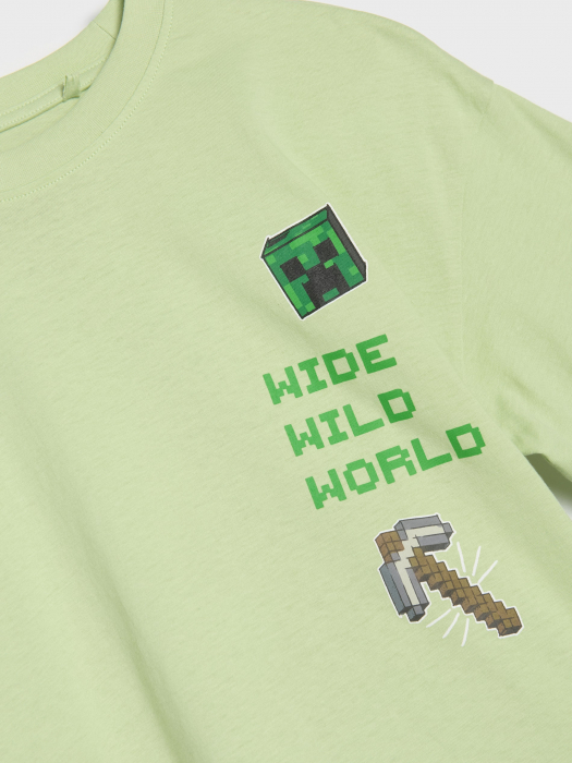 Tricou din bumbac cu maneca scurta Minecraft Adventure Club [3]