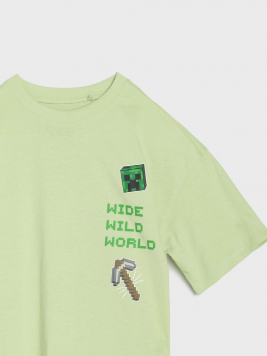 Tricou din bumbac cu maneca scurta Minecraft Adventure Club [8]